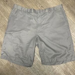 Grand Slam Golf Shorts Men's Cargo Casual Zip Pockets Size 40 Gray Polyester